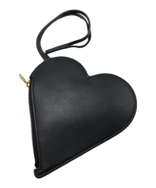 JIL SANDER（ジルサンダー）JIL SANDER (ジルサンダー) HEART POUCH ブラック サイズ:下記参照の古着・服飾アイテム