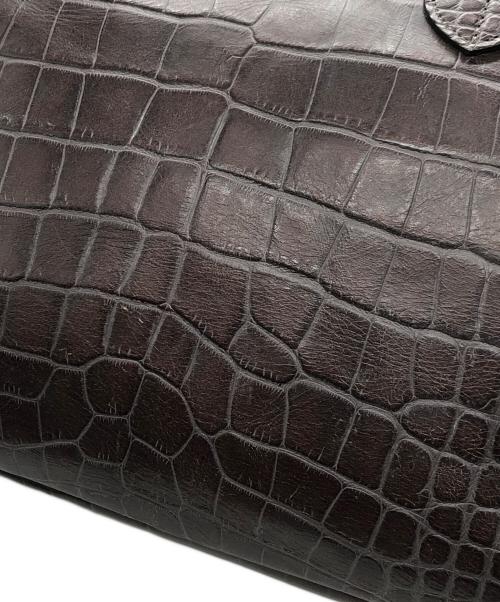 A.D.M.J.（エーディーエムジェイ）A.D.M.J. (エーディーエムジェイ) 型押しトートバッグ ブラウン サイズ:下記参照の古着・服飾アイテム