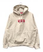 SUPREMEシュプリーム）の古着「BOX LOGO HOODIE」｜ベージュ