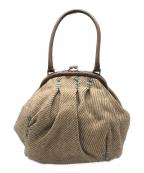 MIU MIUミュウミュウ）の古着「がま口ハンドバッグ」｜ベージュ