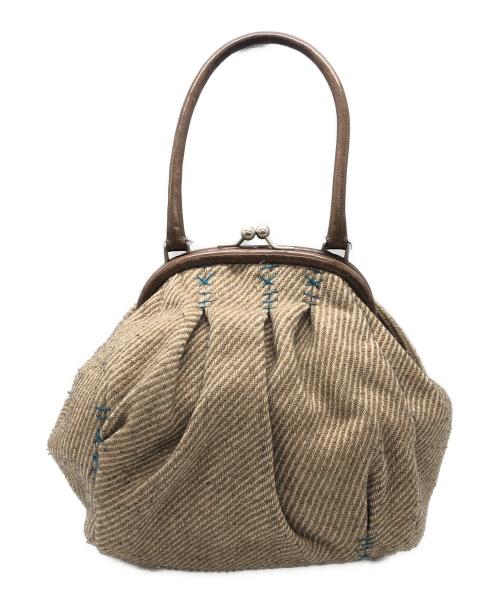 MIU MIU（ミュウミュウ）MIU MIU (ミュウミュウ) がま口ハンドバッグ ベージュ サイズ:下記参照の古着・服飾アイテム