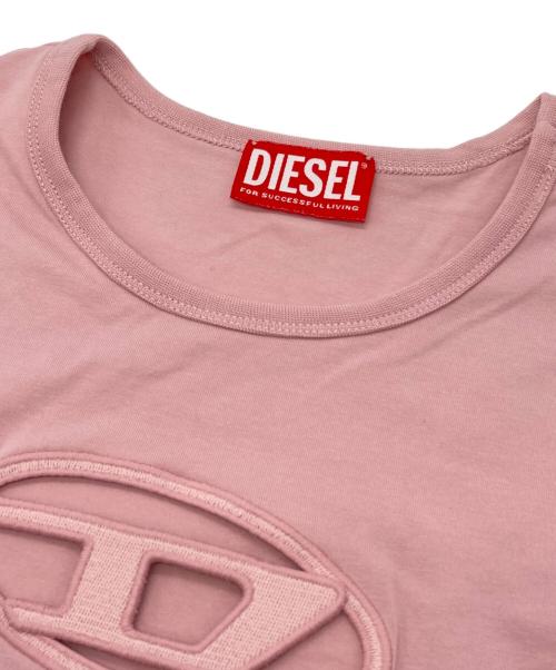 DIESEL（ディーゼル）DIESEL (ディーゼル) T-ANGIE Tシャツ ピンク サイズ:Mの古着・服飾アイテム