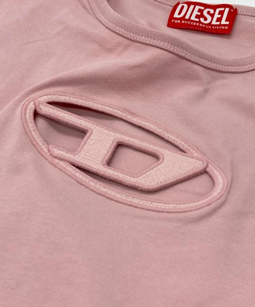 DIESEL（ディーゼル）DIESEL (ディーゼル) T-ANGIE Tシャツ ピンク サイズ:Mの古着・服飾アイテム