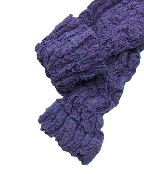 ISSEY MIYAKE（イッセイミヤケ）ISSEY MIYAKE (イッセイミヤケ) シワ加工ハイネックシャツ パープル サイズ:下記参照の古着・服飾アイテム