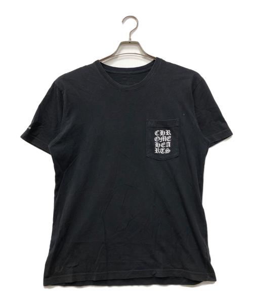 CHROME HEARTS（クロムハーツ）CHROME HEARTS (クロムハーツ) Vertical Logo BLOCKED CHポケットTシャツ ブラック サイズ:Lの古着・服飾アイテム