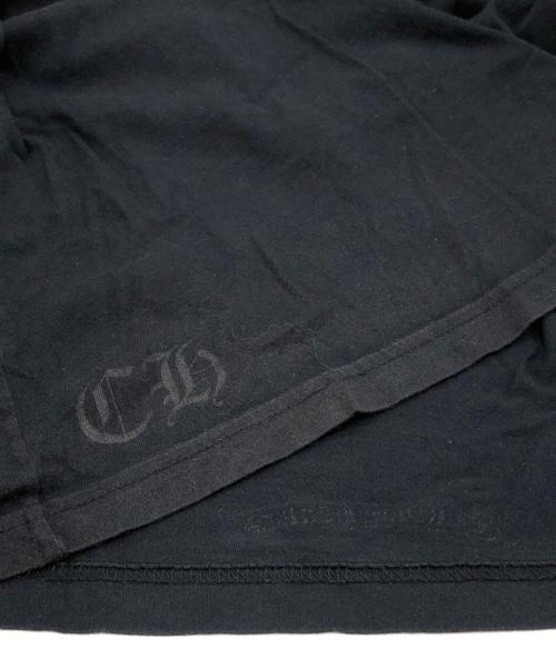CHROME HEARTS（クロムハーツ）CHROME HEARTS (クロムハーツ) Vertical Logo BLOCKED CHポケットTシャツ ブラック サイズ:Lの古着・服飾アイテム