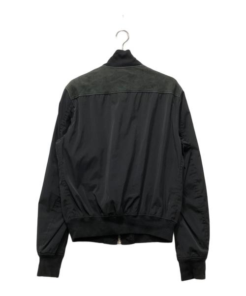 DOLCE & GABBANA（ドルチェ＆ガッバーナ）DOLCE & GABBANA (ドルチェ＆ガッバーナ) メタルプレートブルゾン ブラック サイズ:54の古着・服飾アイテム