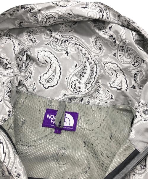 THE NORTHFACE PURPLELABEL（ザ・ノースフェイス パープルレーベル）THE NORTHFACE PURPLELABEL (ザ・ノースフェイス パープルレーベル) Paisley Print Mountain Wind Parka グレー サイズ:Lの古着・服飾アイテム