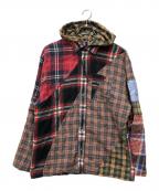 ALEXANDER McQUEENアレキサンダーマックイーン）の古着「チェックフーデットシャツ」｜マルチカラー