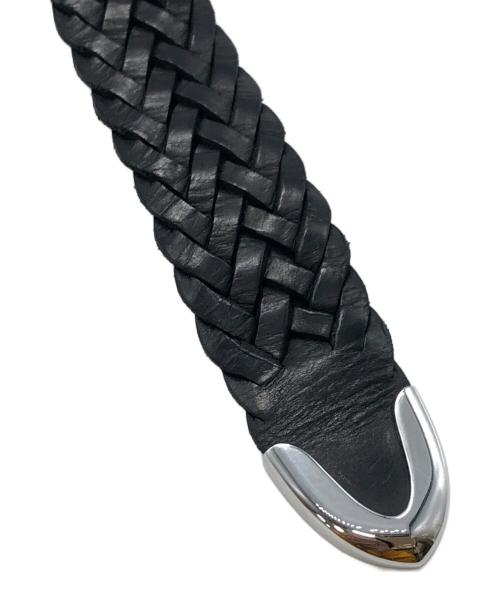 J&M DAVIDSON（ジェイ＆エム デヴィッドソン）J&M DAVIDSON (ジェイ＆エム デヴィッドソン) レザーメッシュベルト ブラック サイズ:34/85の古着・服飾アイテム