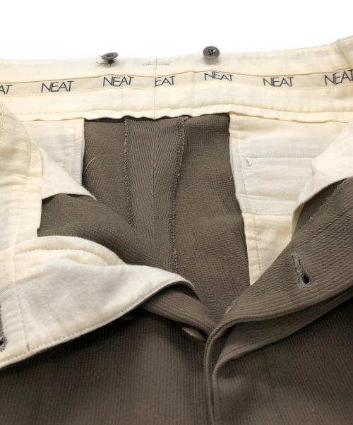 NEAT（ニート）NEAT (ニート) 2タックパンツ オリーブ サイズ:Lの古着・服飾アイテム