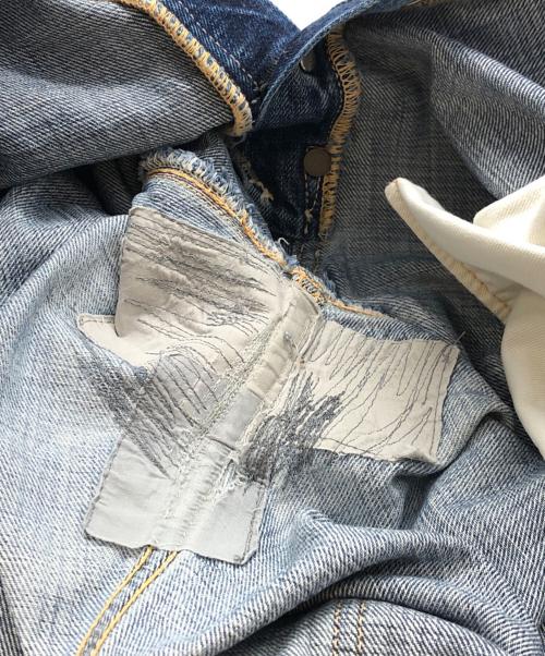 ATLAST & CO（アットラスト）ATLAST & CO (アットラスト) シンチバックデニムパンツ インディゴ サイズ:下記参照の古着・服飾アイテム