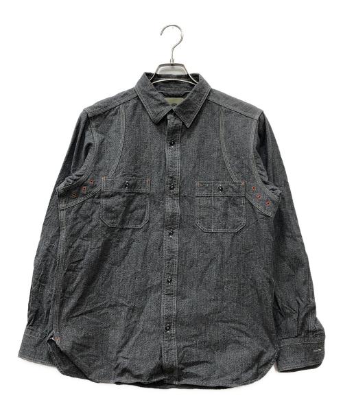 NIGEL CABOURN（ナイジェルケーボン）NIGEL CABOURN (ナイジェルケーボン) NEW MEDICAL SHIRT ブラック サイズ:46の古着・服飾アイテム
