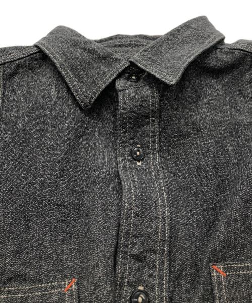 NIGEL CABOURN（ナイジェルケーボン）NIGEL CABOURN (ナイジェルケーボン) NEW MEDICAL SHIRT ブラック サイズ:46の古着・服飾アイテム