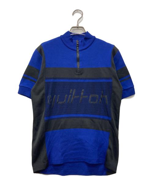 LOUIS VUITTON（ルイ ヴィトン）LOUIS VUITTON (ルイ ヴィトン) ジャガードサイクリングハーフジップニット ブルー サイズ:Mの古着・服飾アイテム