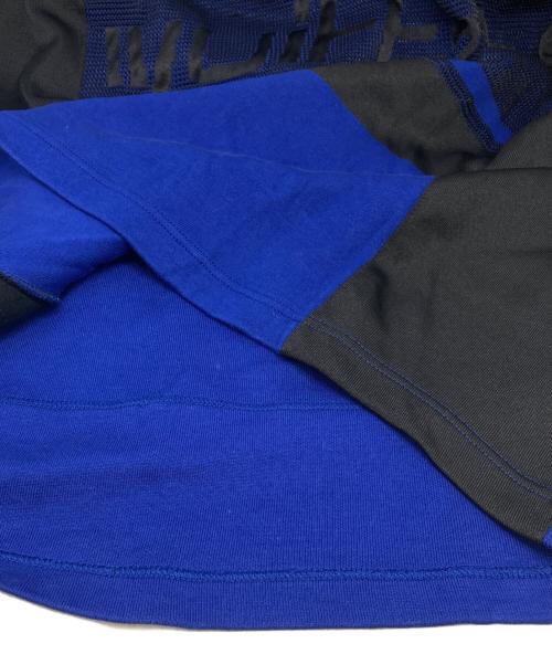 LOUIS VUITTON（ルイ ヴィトン）LOUIS VUITTON (ルイ ヴィトン) ジャガードサイクリングハーフジップニット ブルー サイズ:Mの古着・服飾アイテム