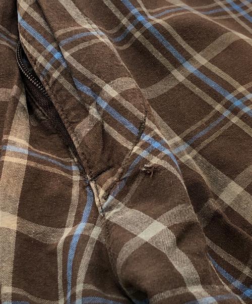 GOODENOUGH（グッドイナフ）GOODENOUGH (グッドイナフ) MML (エムエムエル) デザインチェックパンツ ブラウン サイズ:Mの古着・服飾アイテム