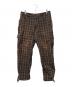 GOODENOUGH（グッドイナフ）の古着「デザインチェックパンツ」｜ブラウン