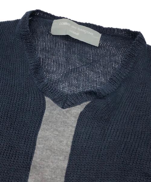 COMME des GARCONS HOMME（コムデギャルソン オム）COMME des GARCONS HOMME (コムデギャルソン オム) デザインニット ネイビー サイズ:下記参照の古着・服飾アイテム