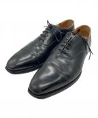Crockett & Jonesクロケット＆ジョーンズ）の古着「ストレートチップビジネスシューズ」｜ブラック