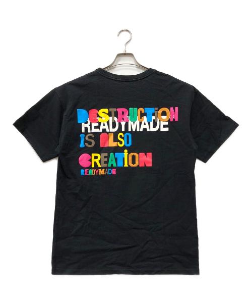 READYMADE（レディメイド）READYMADE (レディメイド) TEE COLLAPSED FACE ブラック サイズ:Lの古着・服飾アイテム