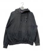 SUPREMEシュプリーム）の古着「Overdyed S Logo Hooded」｜ブラック