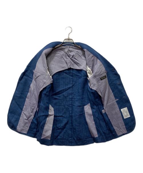 stile latino（スティレラティーノ）Stile Latino (スティレラティーノ) 2Bヘリンボーンジャケット インディゴ サイズ:Mの古着・服飾アイテム