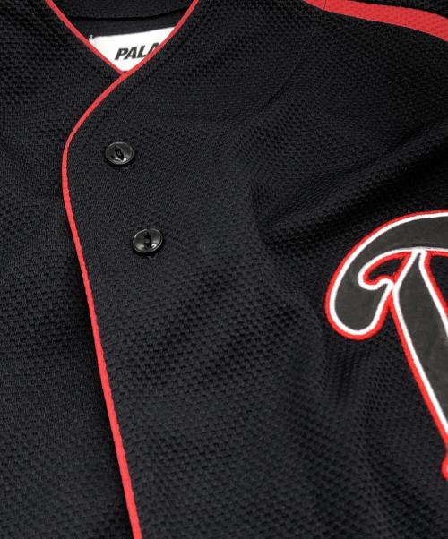 PALACE（パレス）PALACE (パレス) ベースボールシャツ ブラック サイズ:Lの古着・服飾アイテム
