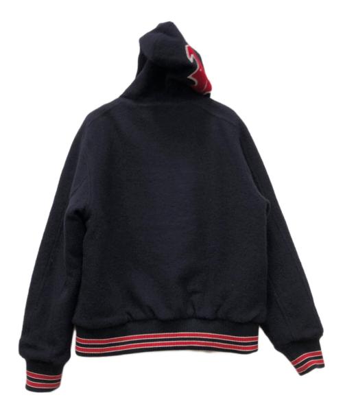 PALACE（パレス）PALACE (パレス) hooded varsity jacket ネイビー サイズ:XLの古着・服飾アイテム