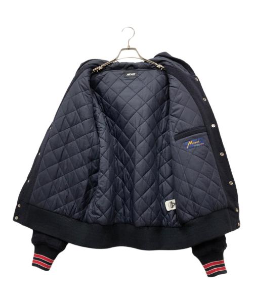 PALACE（パレス）PALACE (パレス) hooded varsity jacket ネイビー サイズ:XLの古着・服飾アイテム