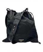 PRADAプラダ）の古着「ナイロンショルダーバッグ」｜ブラック