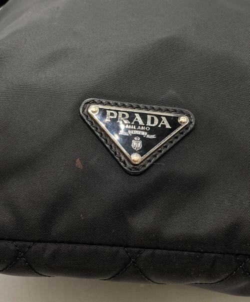 PRADA（プラダ）PRADA (プラダ) ナイロンショルダーバッグ ブラックの古着・服飾アイテム