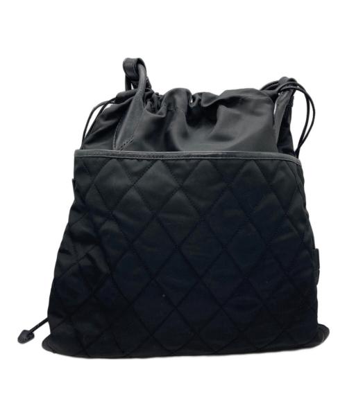 PRADA（プラダ）PRADA (プラダ) ナイロンショルダーバッグ ブラックの古着・服飾アイテム