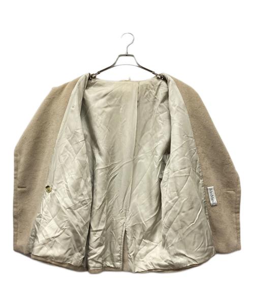 MaxMara（マックスマーラ）MaxMara (マックスマーラ) ウールショートジャケット ベージュ サイズ:40の古着・服飾アイテム