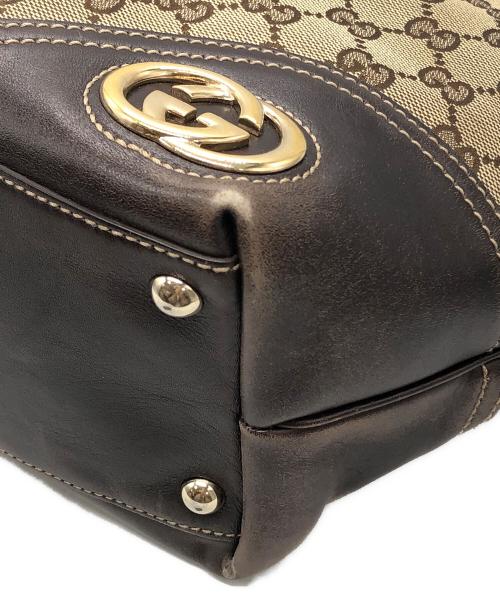 GUCCI（グッチ）GUCCI (グッチ) GGキャンバス インターロッキング ニューブリット トートバッグ ベージュ サイズ:下記参照の古着・服飾アイテム