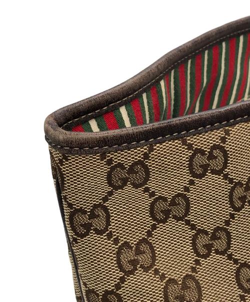 GUCCI（グッチ）GUCCI (グッチ) GGキャンバス インターロッキング ニューブリット トートバッグ ベージュ サイズ:下記参照の古着・服飾アイテム