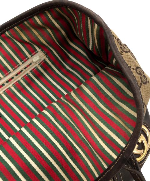 GUCCI（グッチ）GUCCI (グッチ) GGキャンバス インターロッキング ニューブリット トートバッグ ベージュ サイズ:下記参照の古着・服飾アイテム