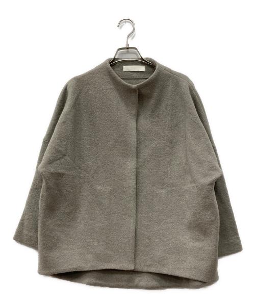 evam eva（エヴァムエヴァ）evam eva (エヴァムエヴァ) ウールノーカラージャケット ベージュ サイズ:1の古着・服飾アイテム