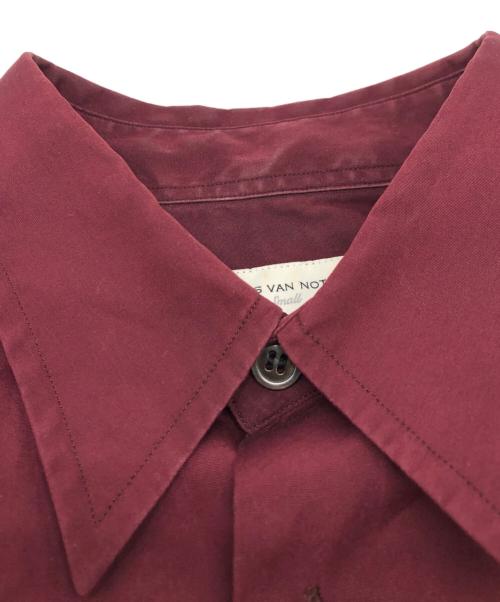 DRIES VAN NOTEN（ドリスヴァンノッテン）DRIES VAN NOTEN (ドリスヴァンノッテン) 長袖シャツ ワインレッド サイズ:Sの古着・服飾アイテム