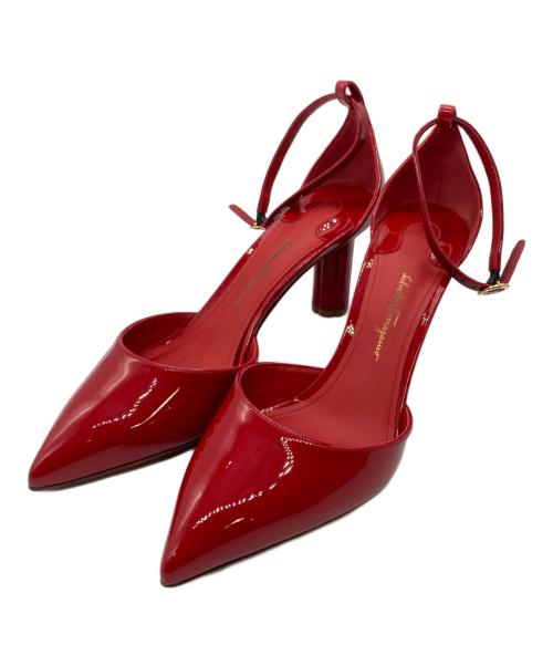 Salvatore Ferragamo（サルヴァトーレ フェラガモ）Salvatore Ferragamo (サルヴァトーレ フェラガモ) ヒールサンダル レッド サイズ:SIZE 6Dの古着・服飾アイテム