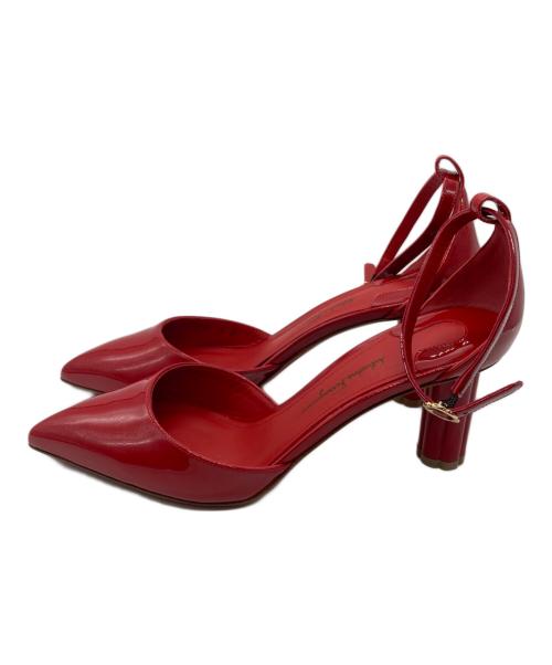 Salvatore Ferragamo（サルヴァトーレ フェラガモ）Salvatore Ferragamo (サルヴァトーレ フェラガモ) ヒールサンダル レッド サイズ:SIZE 6Dの古着・服飾アイテム