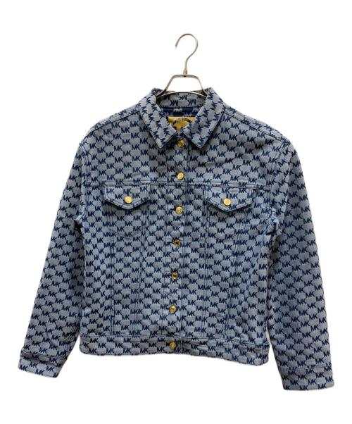 MICHAEL KORS（マイケル・コース）MICHAEL KORS (マイケル・コース) モノグラムデニムジャケット ネイビー サイズ:Ｓの古着・服飾アイテム