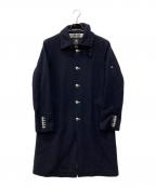 BURBERRY BLACK LABELバーバリーブラックレーベル）の古着「メルトンコート」｜ネイビー