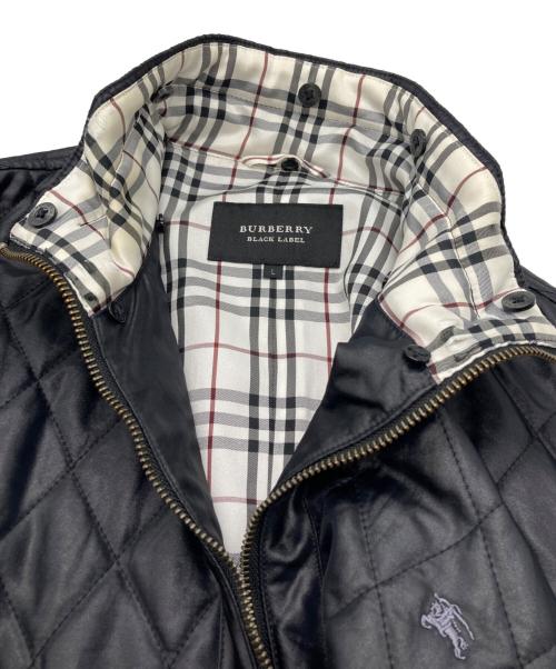 BURBERRY BLACK LABEL（バーバリーブラックレーベル）BURBERRY BLACK LABEL (バーバリーブラックレーベル) キルティングジャケット ブラック サイズ:Lの古着・服飾アイテム