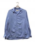 WACKO MARIAワコマリア）の古着「長袖オープンカラーシャツ」｜ネイビー