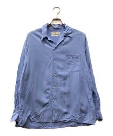 WACKO MARIA（ワコマリア）の古着「長袖オープンカラーシャツ」｜ネイビー