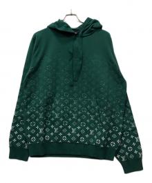 LOUIS VUITTON（ルイ ヴィトン）の古着「モノグラムグラディエントニットパーカー」｜グリーン