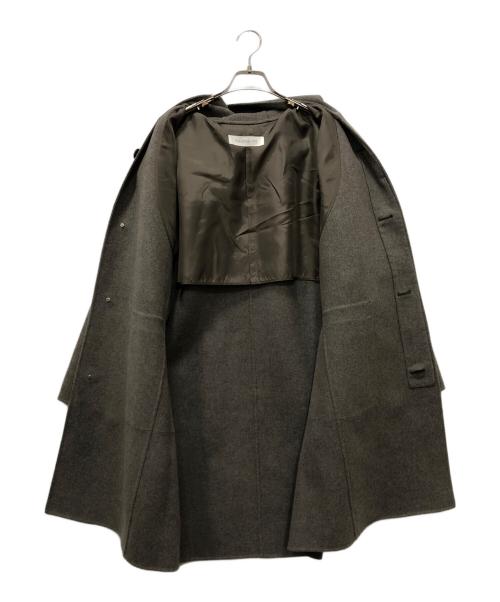 GALERIE VIE（ギャルリーヴィー）GALERIE VIE (ギャルリーヴィー) ライトメルトン フーデッドコート グレー サイズ:36の古着・服飾アイテム