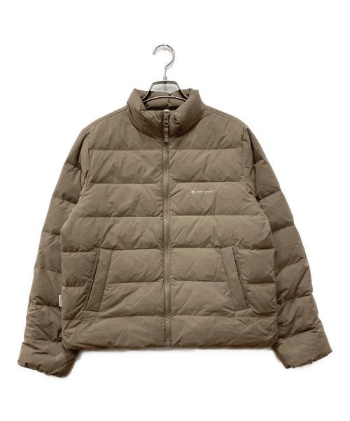 Snow peak（スノーピーク）snow peak (スノーピーク) スタンドネックライトウェイトダウンジャケット ベージュ サイズ:Mの古着・服飾アイテム