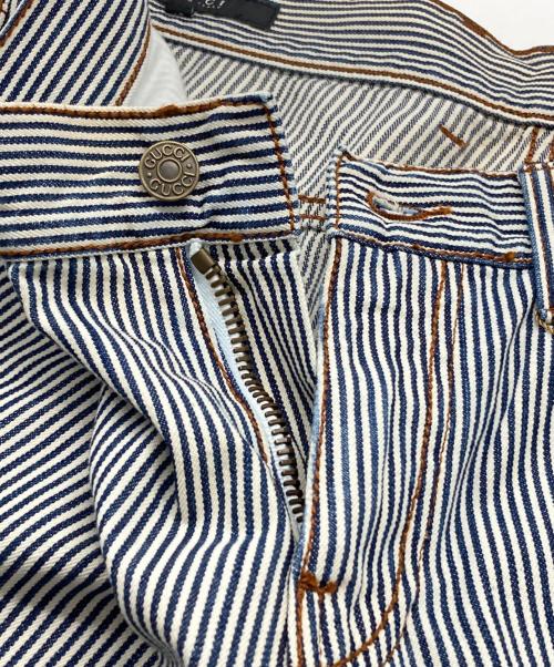 GUCCI（グッチ）GUCCI (グッチ) ヒッコリーデニムパンツ ネイビー サイズ:48の古着・服飾アイテム